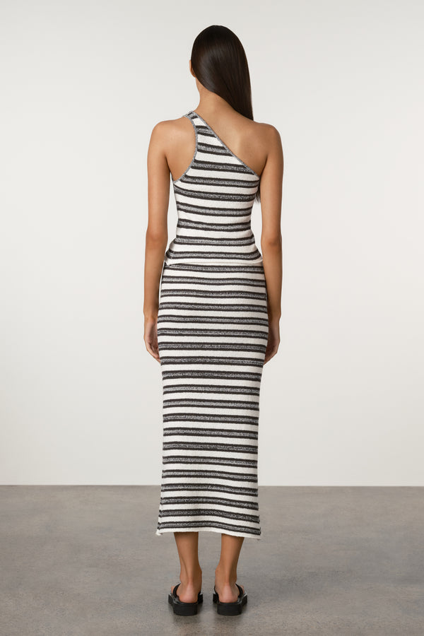 Marle Stripe Textured Knit Skirt