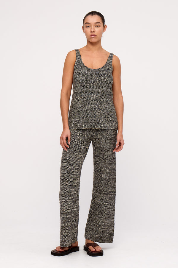 Black Marle Knit Pant