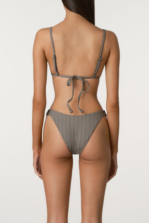 Chevron Lattice Tie Bralette