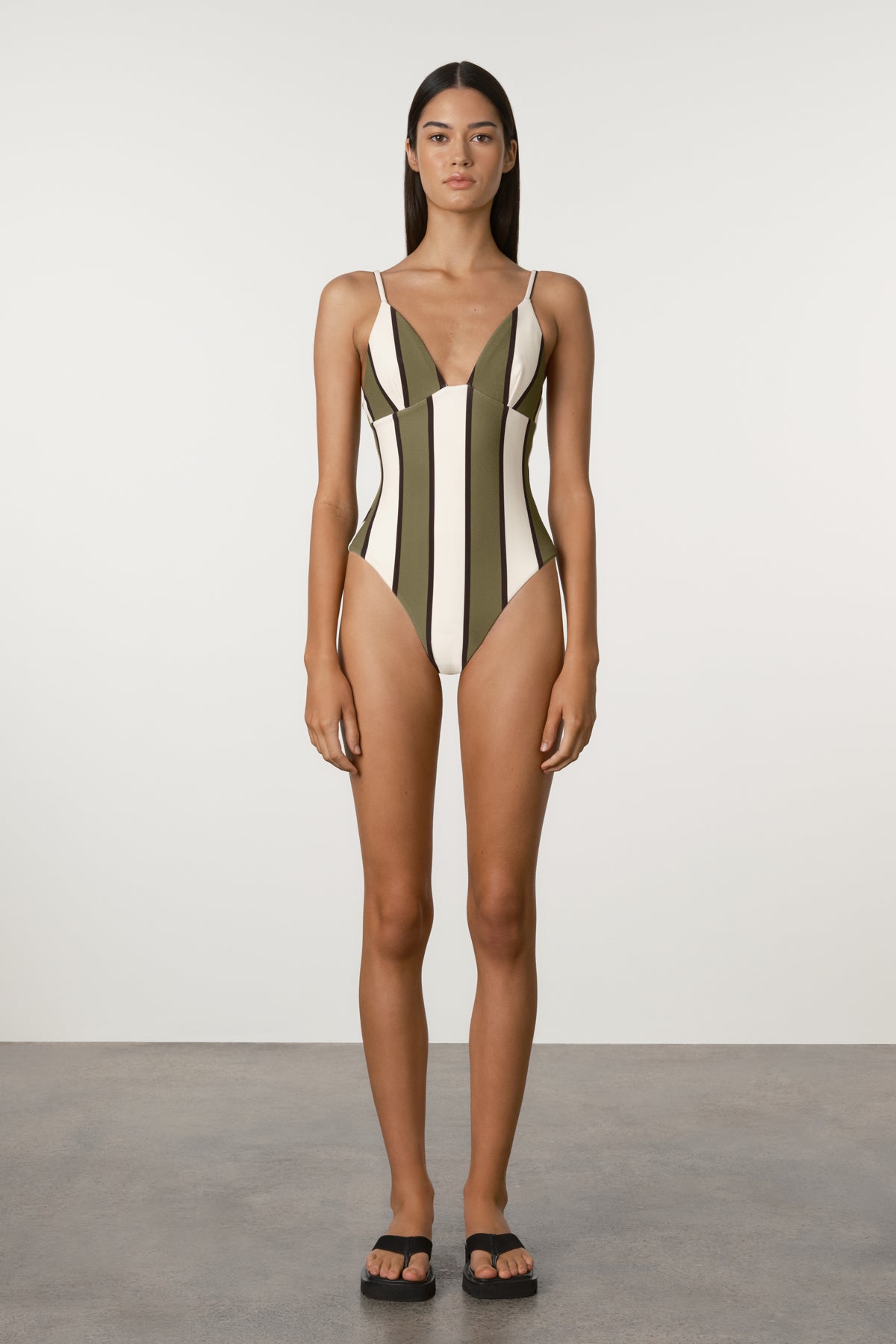 Olive Stripe One Piece – Zulu & Zephyr