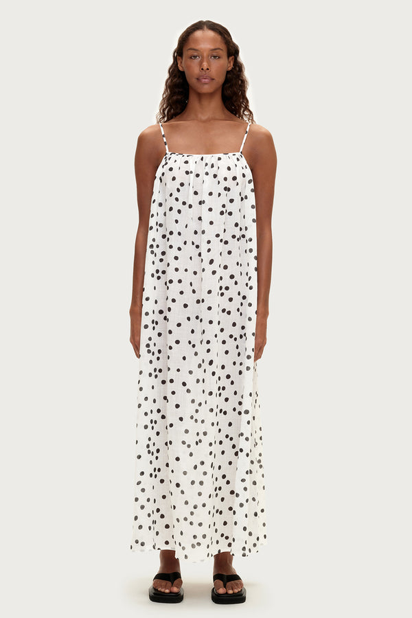 Ramie Dress - Black Spot