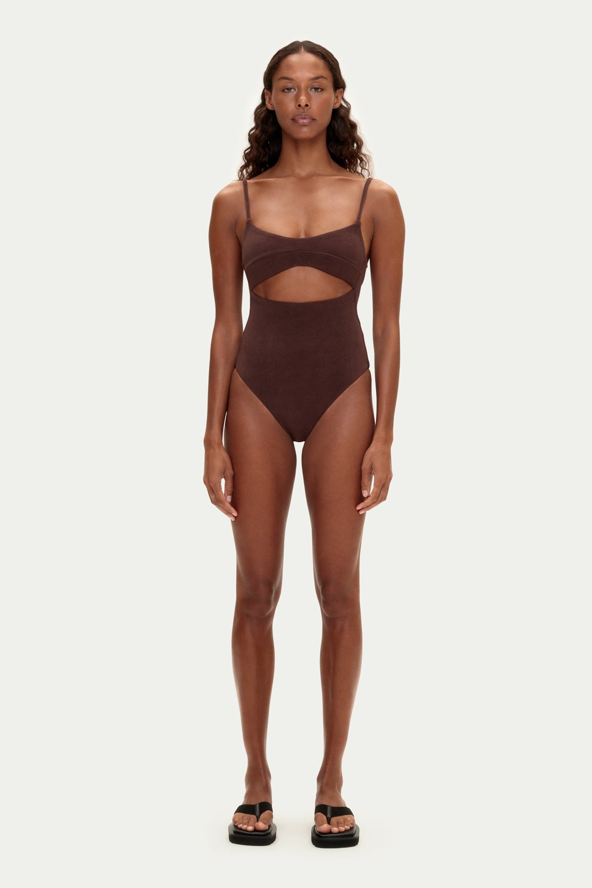 Towelling One Piece - Chocolate – Zulu & Zephyr