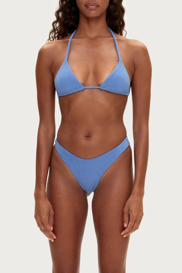 Towelling Curve Brief - Blue
