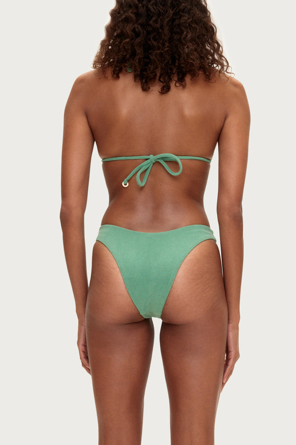 Towelling Curve Brief - Green