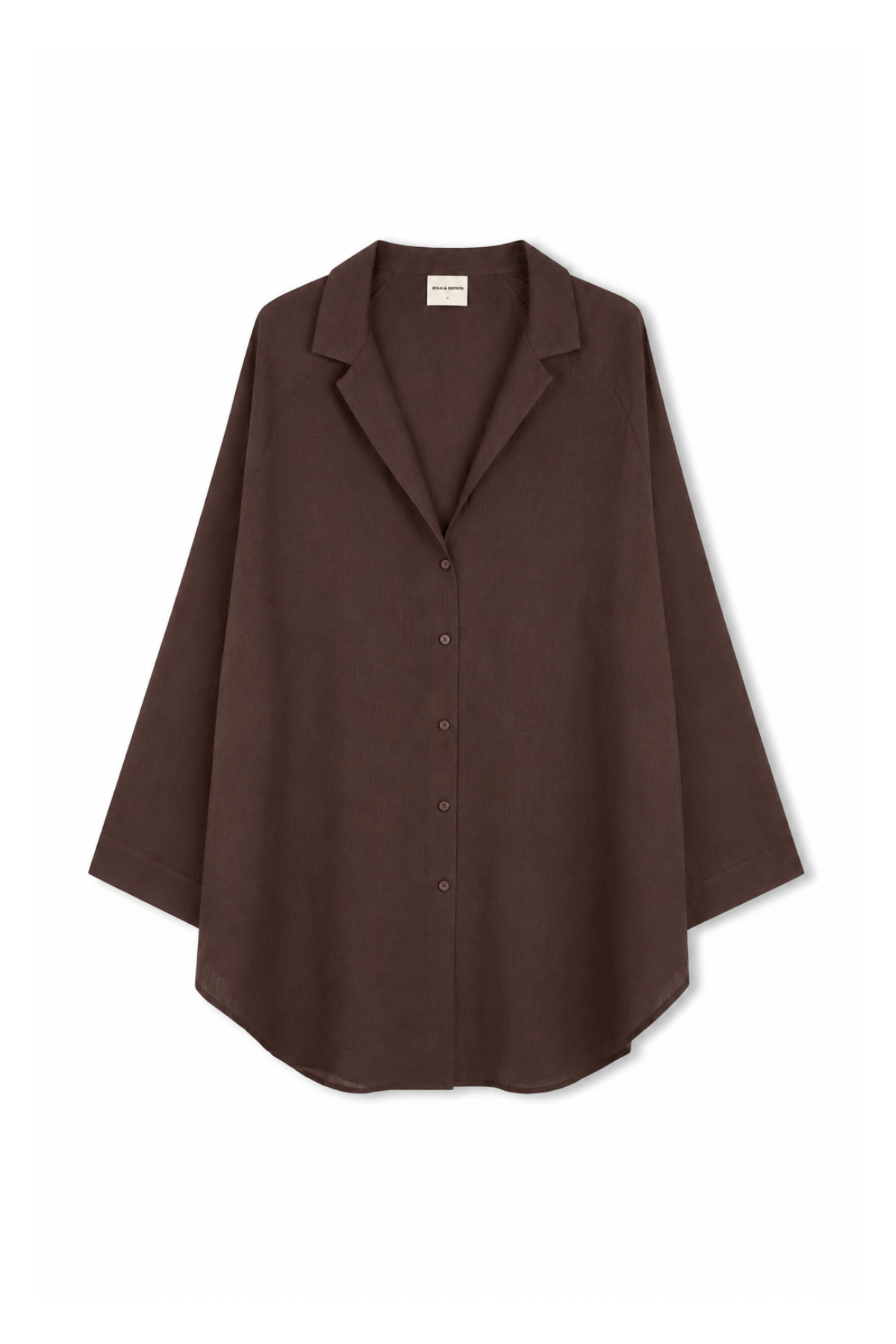 Signature Cotton Shirt - Smoky Brown