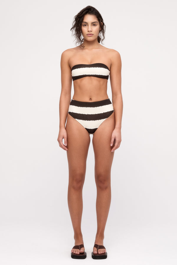 Waisted Full Brief - Tie Dye Stripe