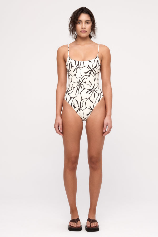 Reversible One Piece - Cream Flower