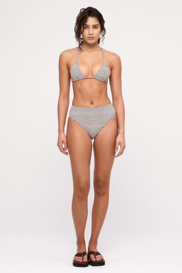 Reversible Waisted Full Brief - Natural Spot