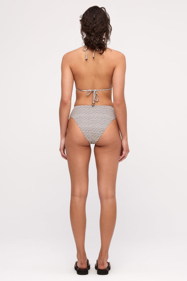 Reversible Tie Triangle Top - Natural Spot