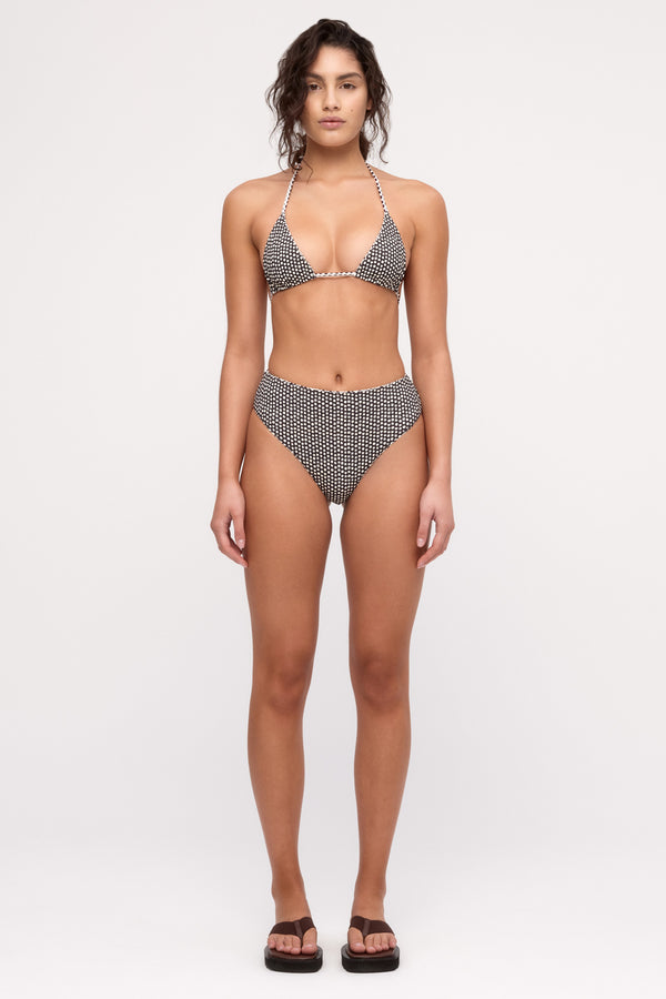 Reversible Waisted Full Brief - Natural Spot