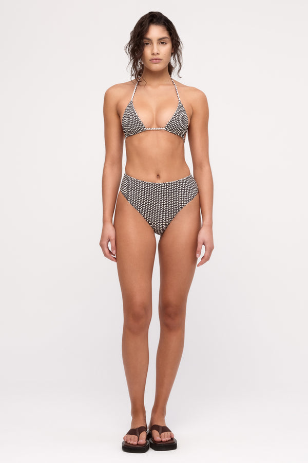 Reversible Waisted Full Brief - Natural Spot