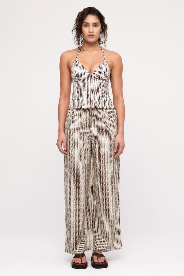 Cotton Silk Pant - Natural Spot