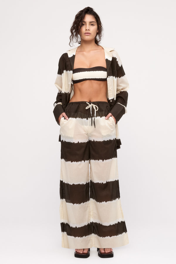 Bandeau Top - Tie Dye Stripe