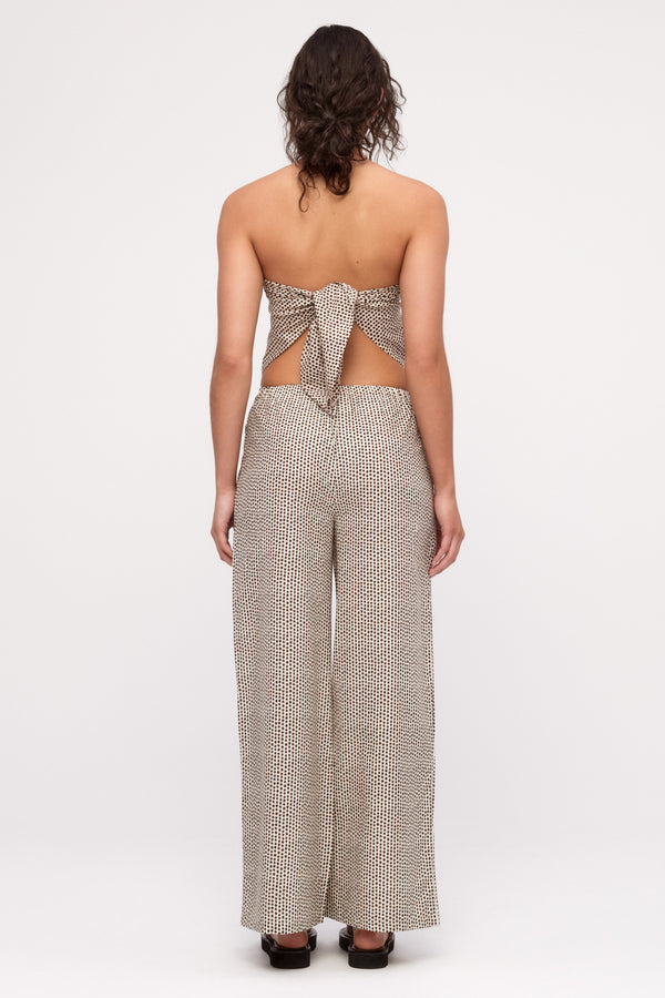 Cotton Silk Pant - Natural Spot