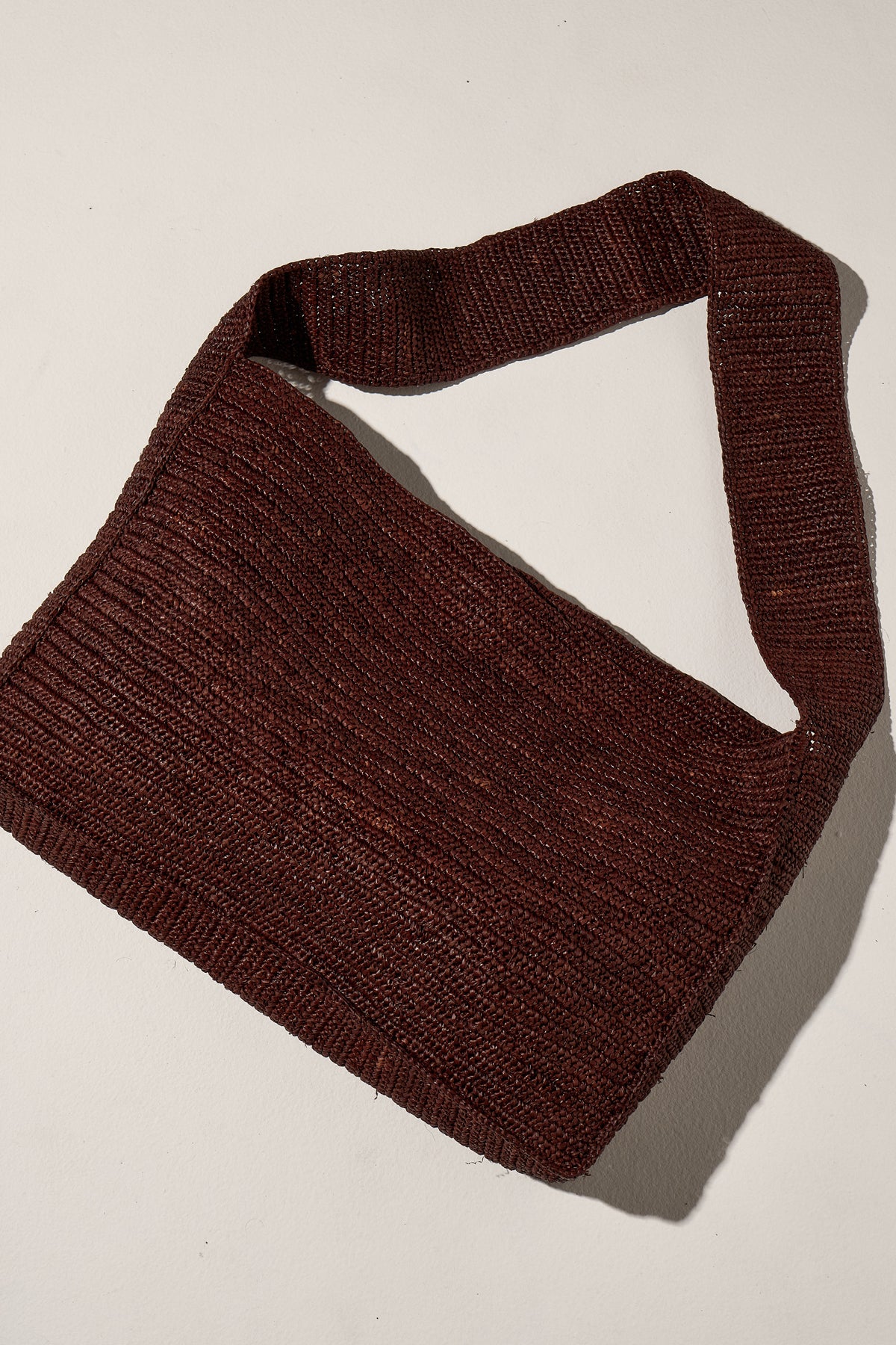 Raffia Tote Bag - Walnut
