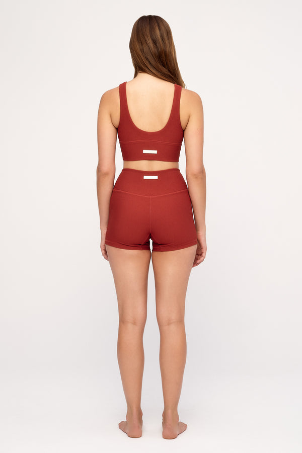 Crop Top - Red Waffle