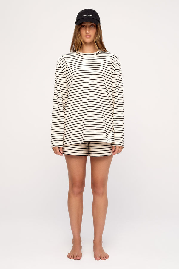 Jersey Sport Short - Black Stripe