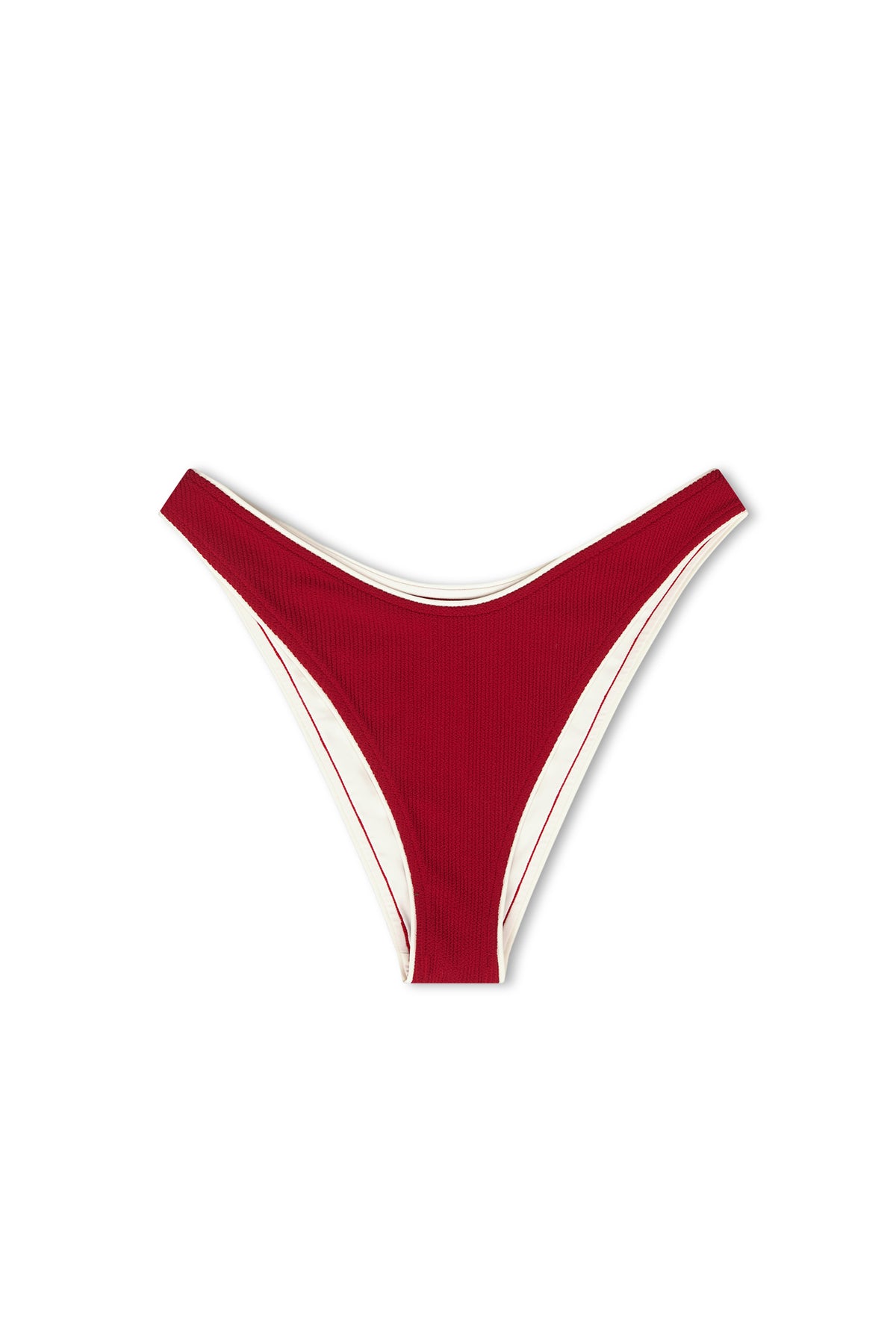 Crinkle Curve Brief - Cherry Red