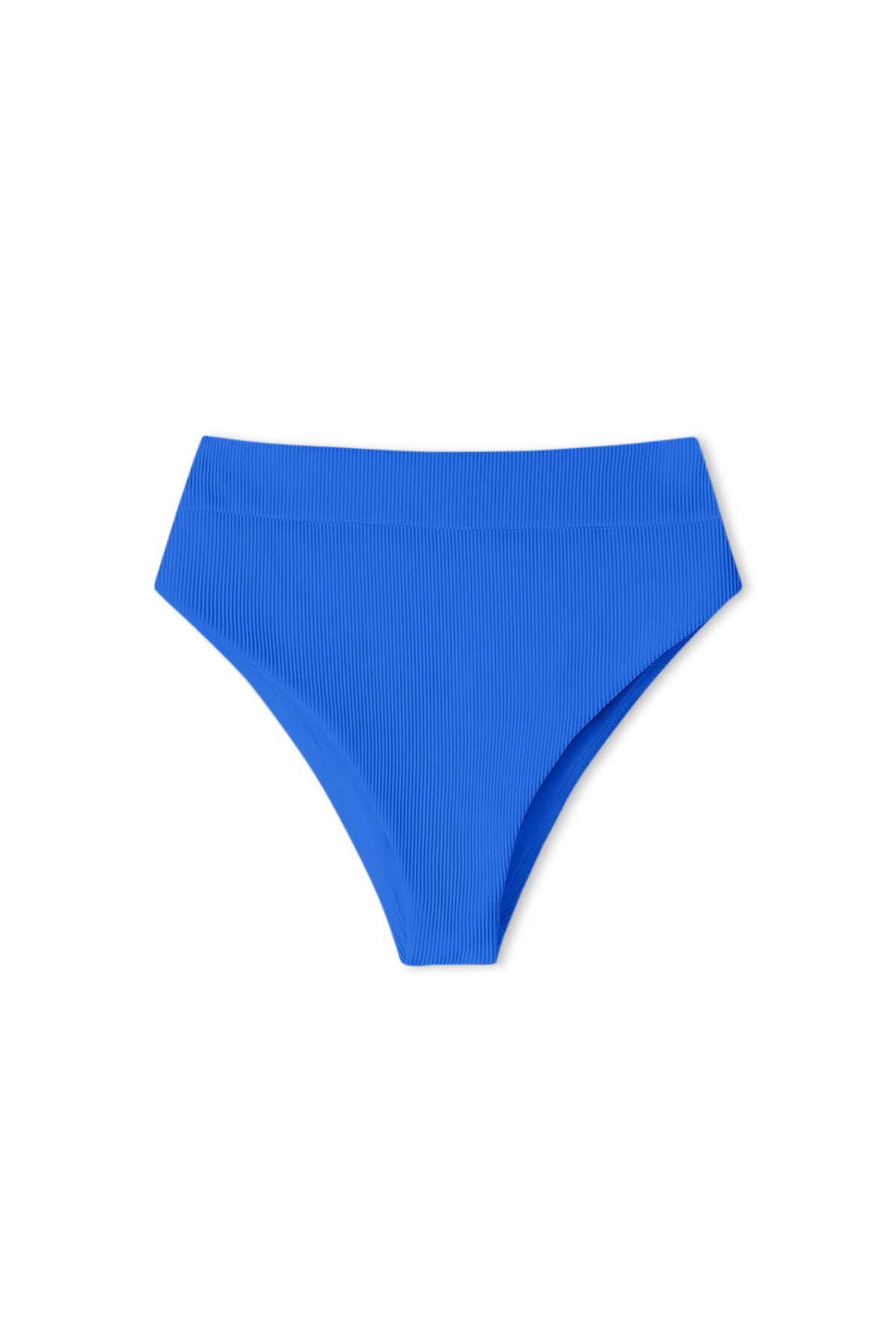 Signature Stripe High Waisted Brief - Pacific Blue
