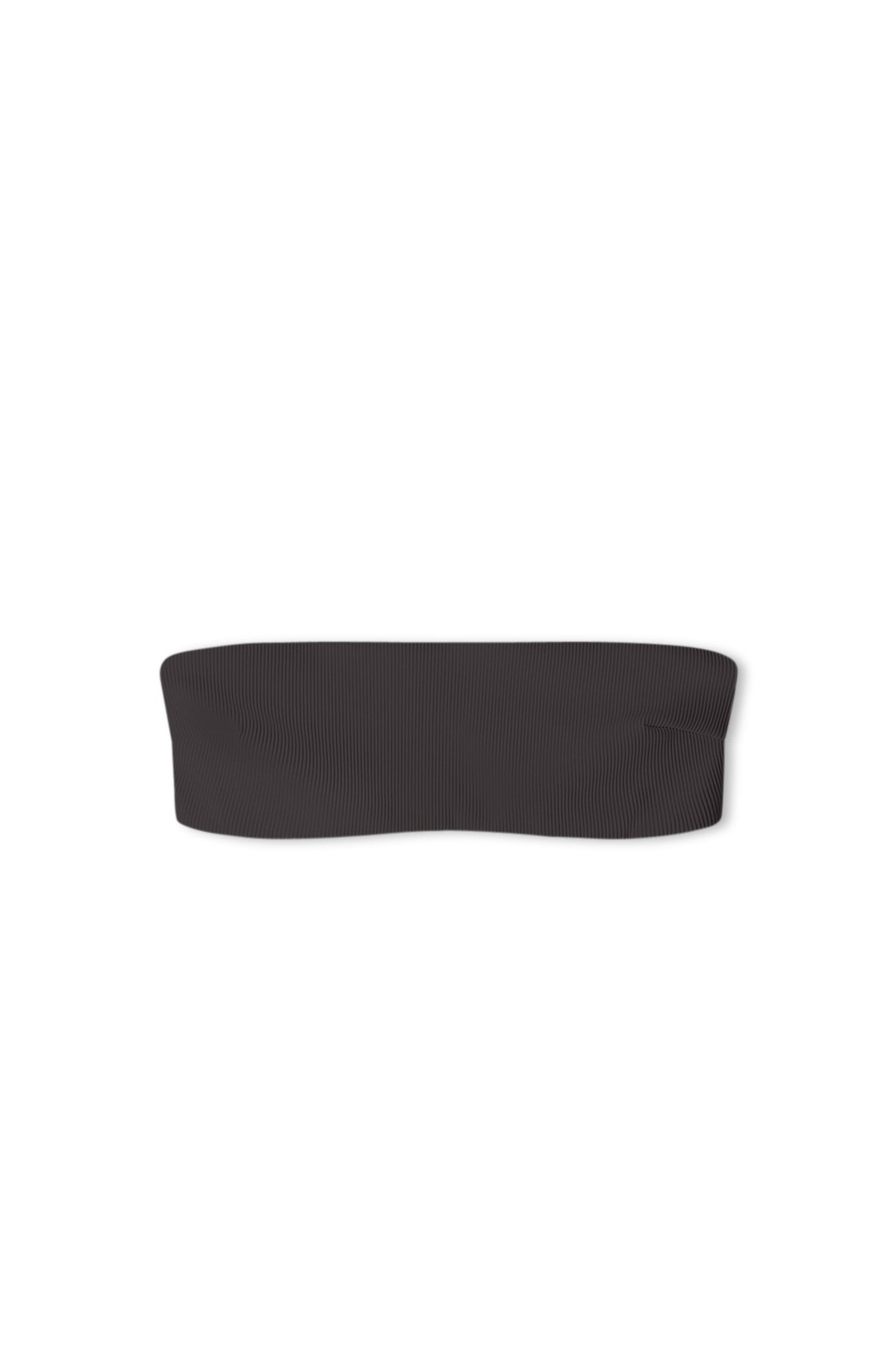 Signature Stripe Bandeau Top - Smoky Brown