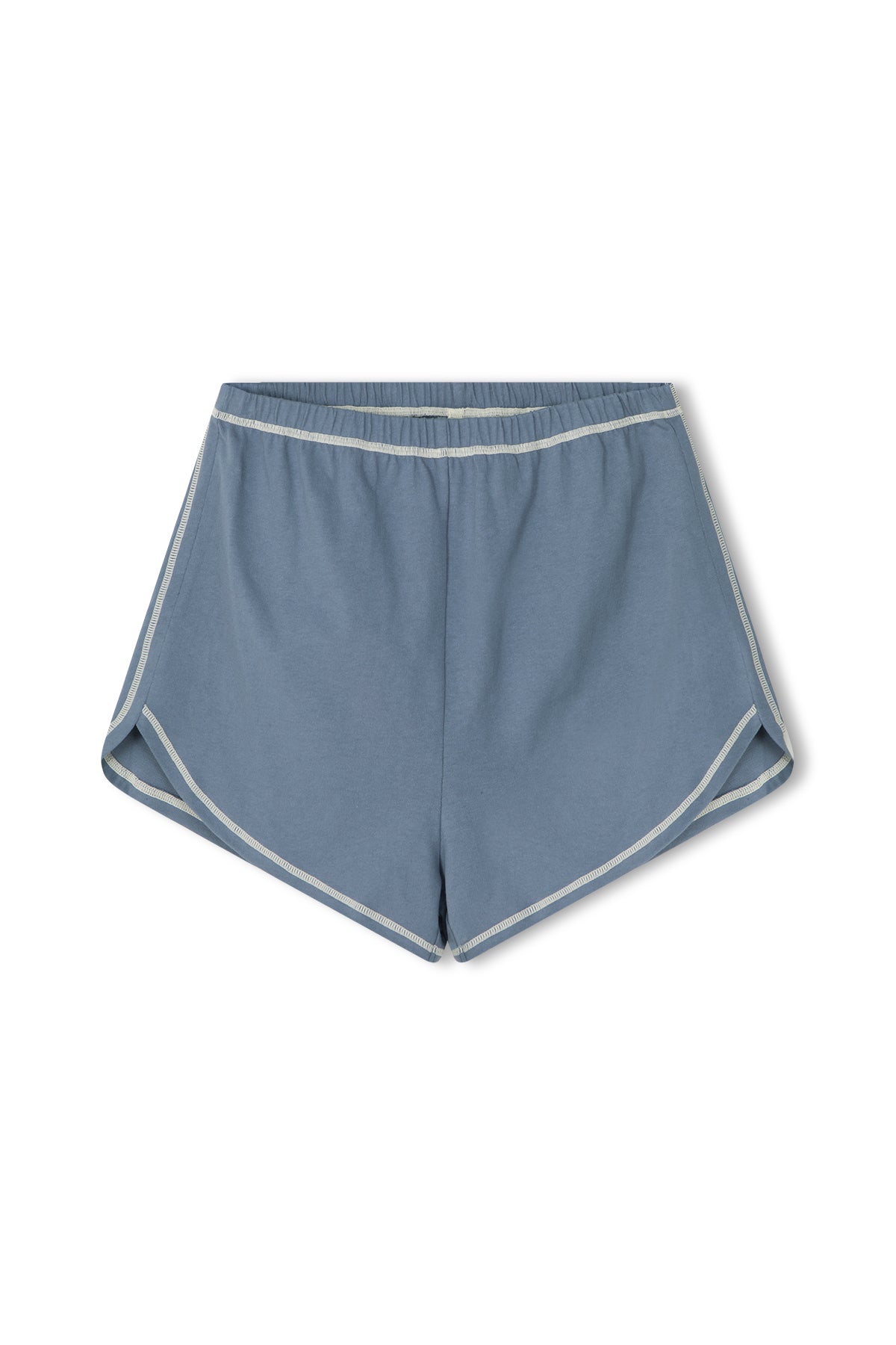 Contrast Jersey Short - Denim Blue