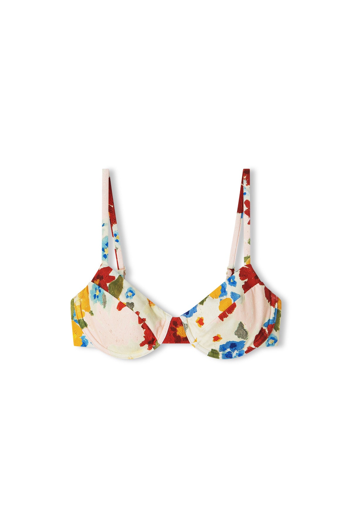 Balconette Bra Cup Top - Floral