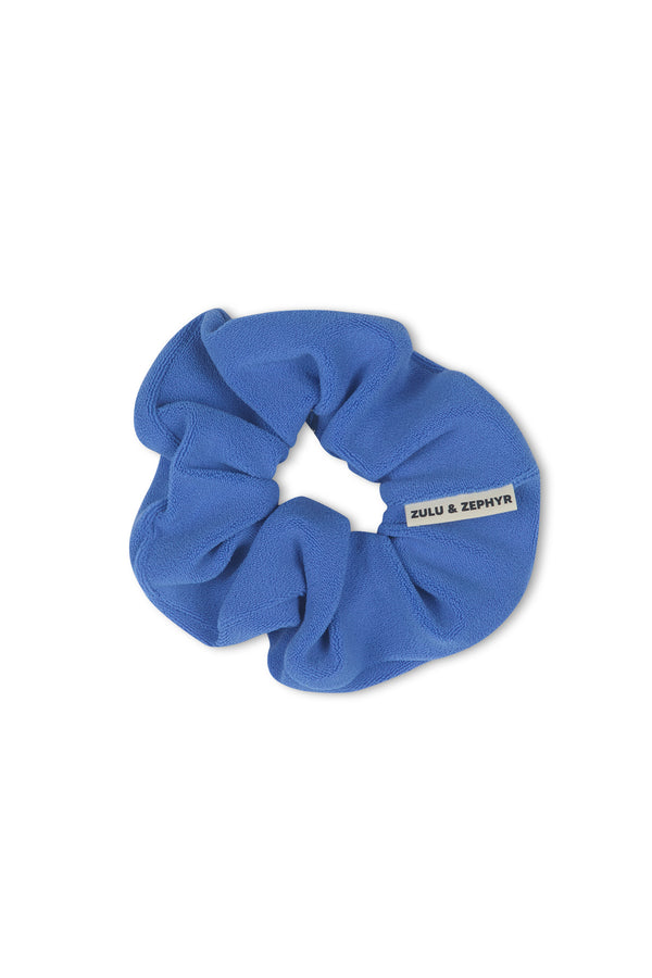 Textured Scrunchie - Blue