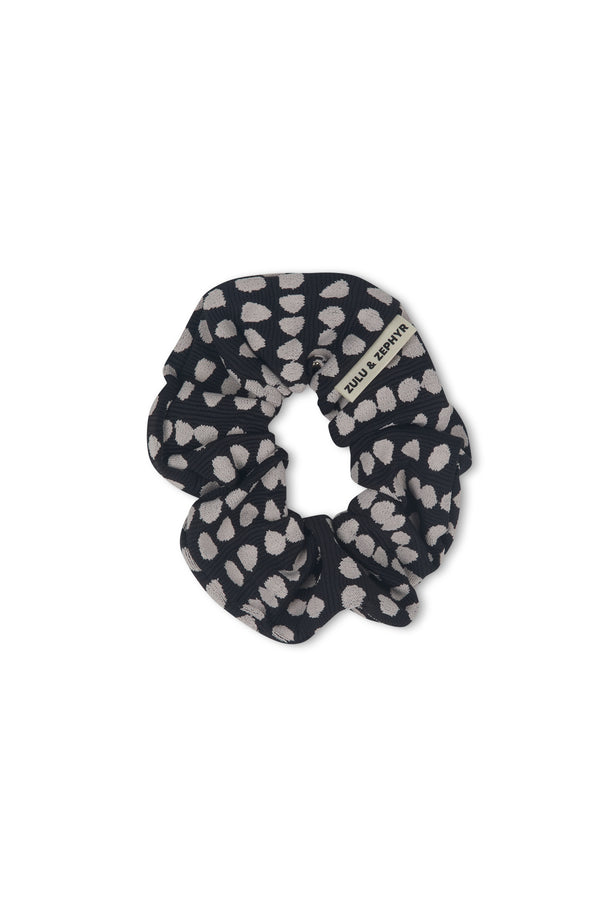 Textured Scrunchie - Jacquard Spot