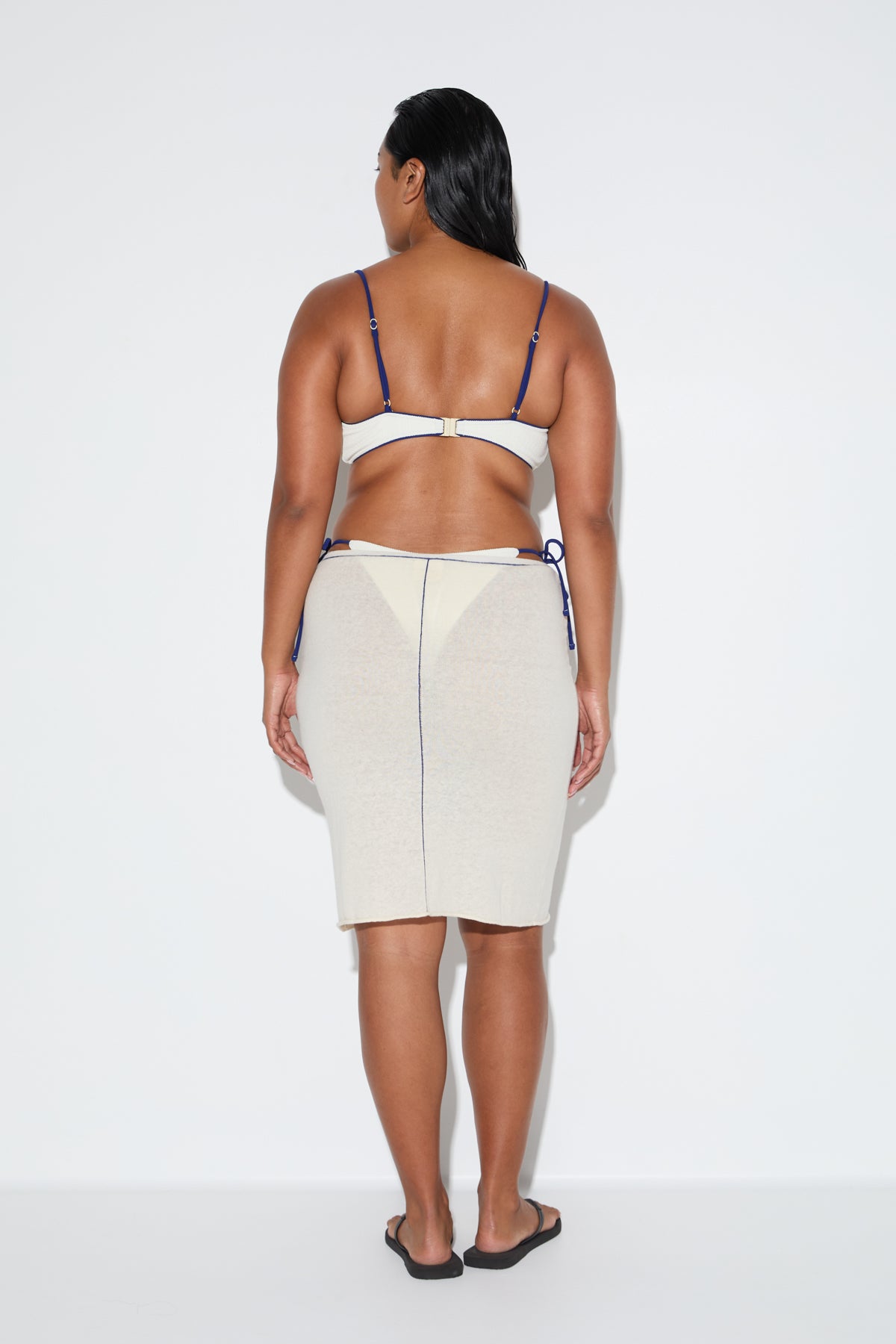Soft Contrast Skirt - Coconut