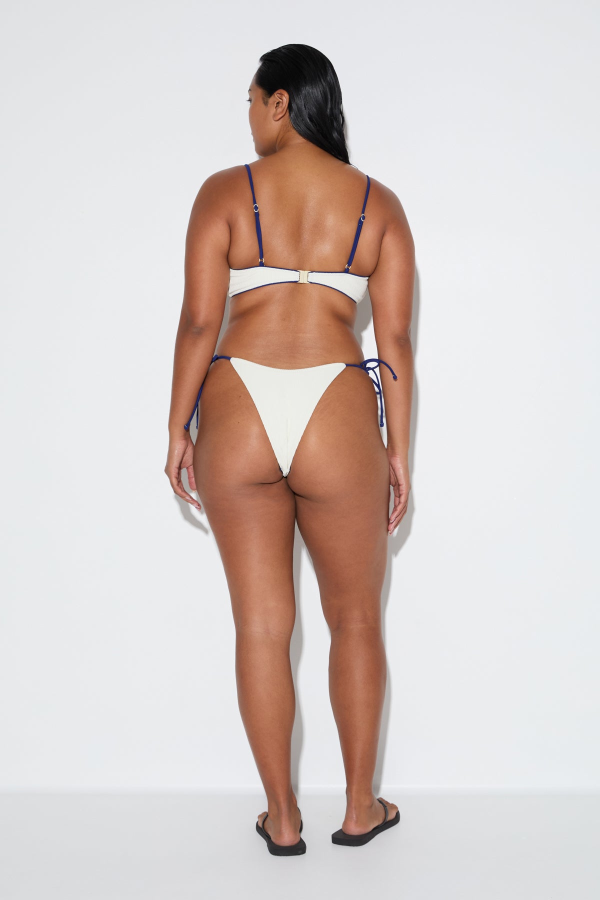 Crinkle Retro Tie Brief - Coconut