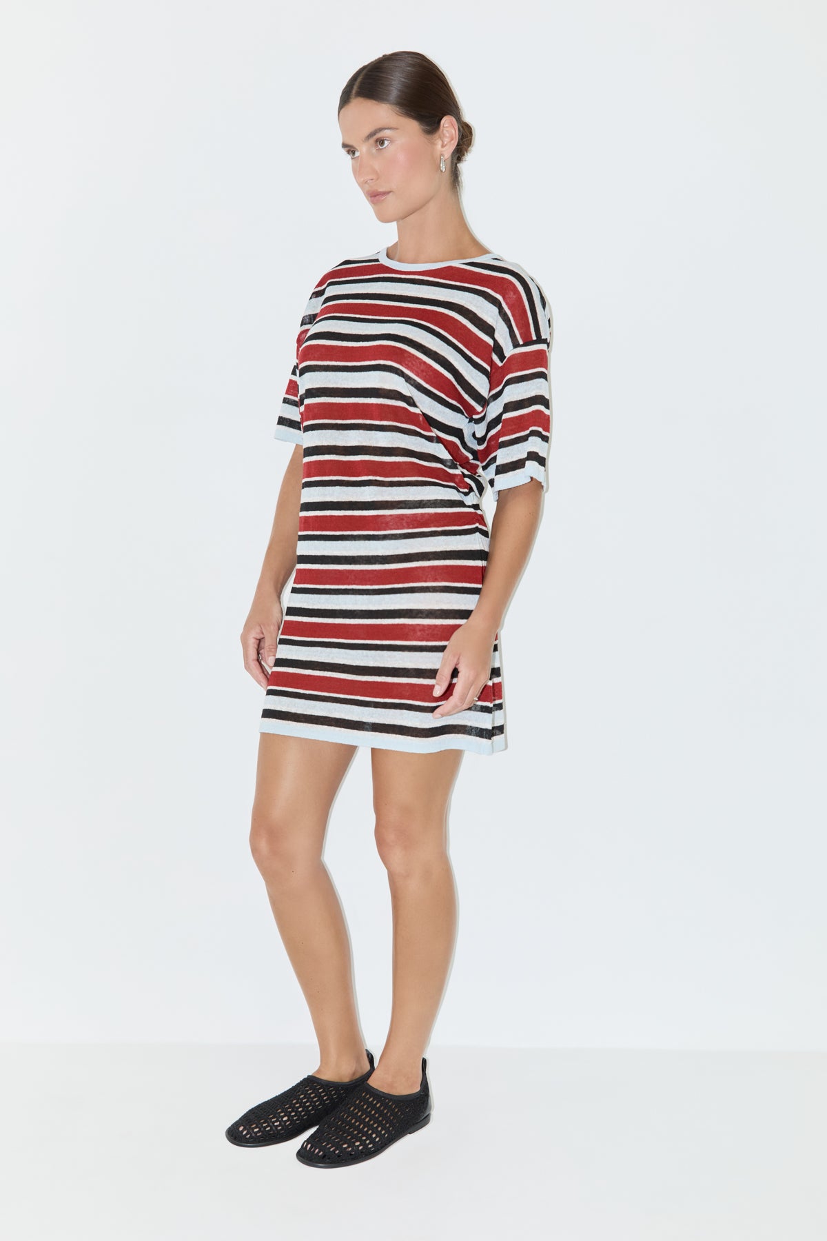 T-Shirt Knit Dress - Bold Stripe
