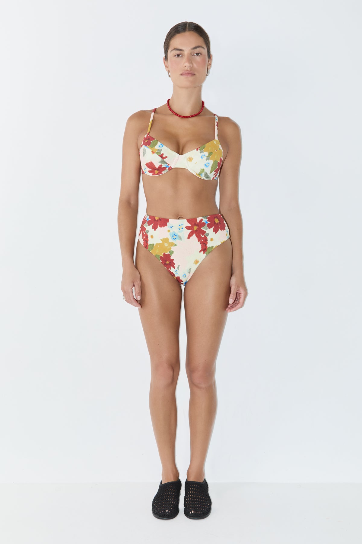 Balconette Bra Cup Top - Floral