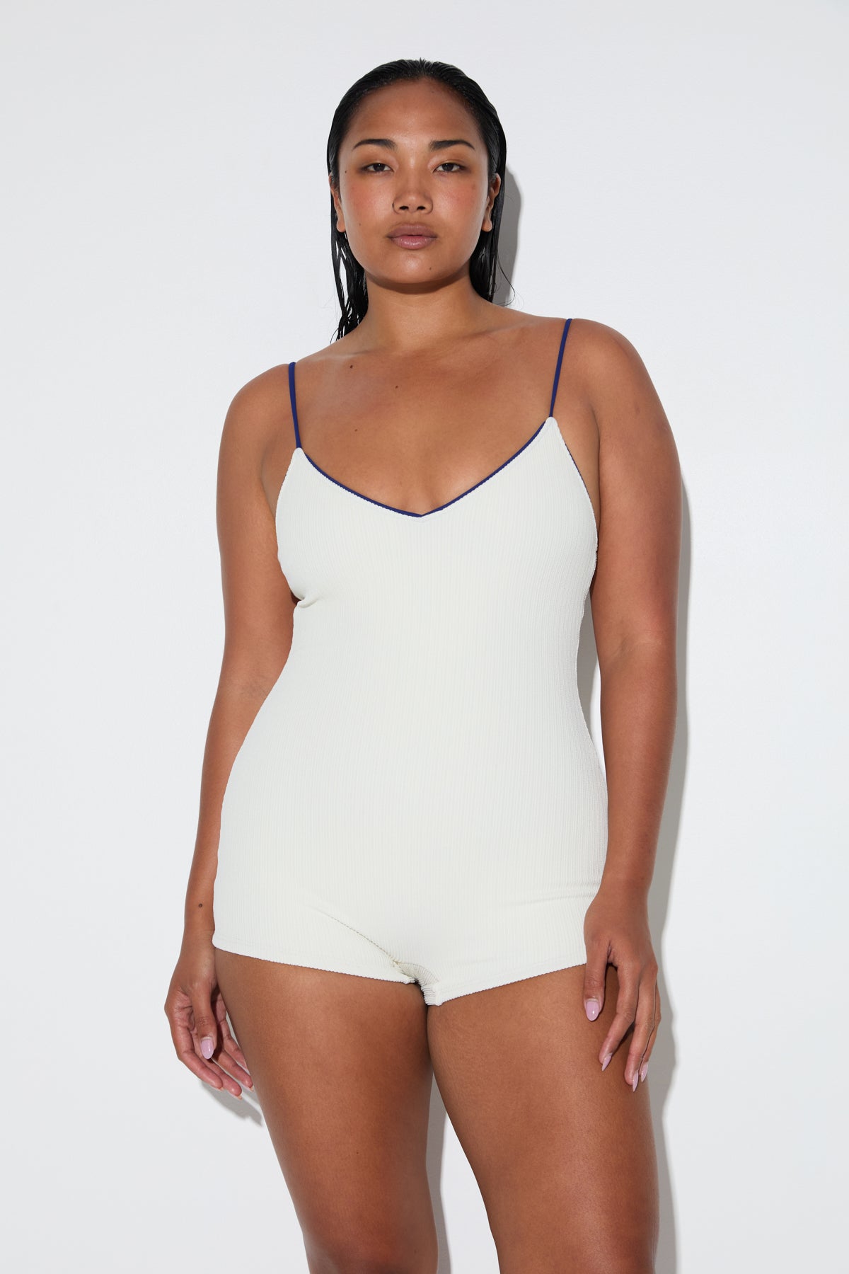 Crinkle Bodysuit - Coconut