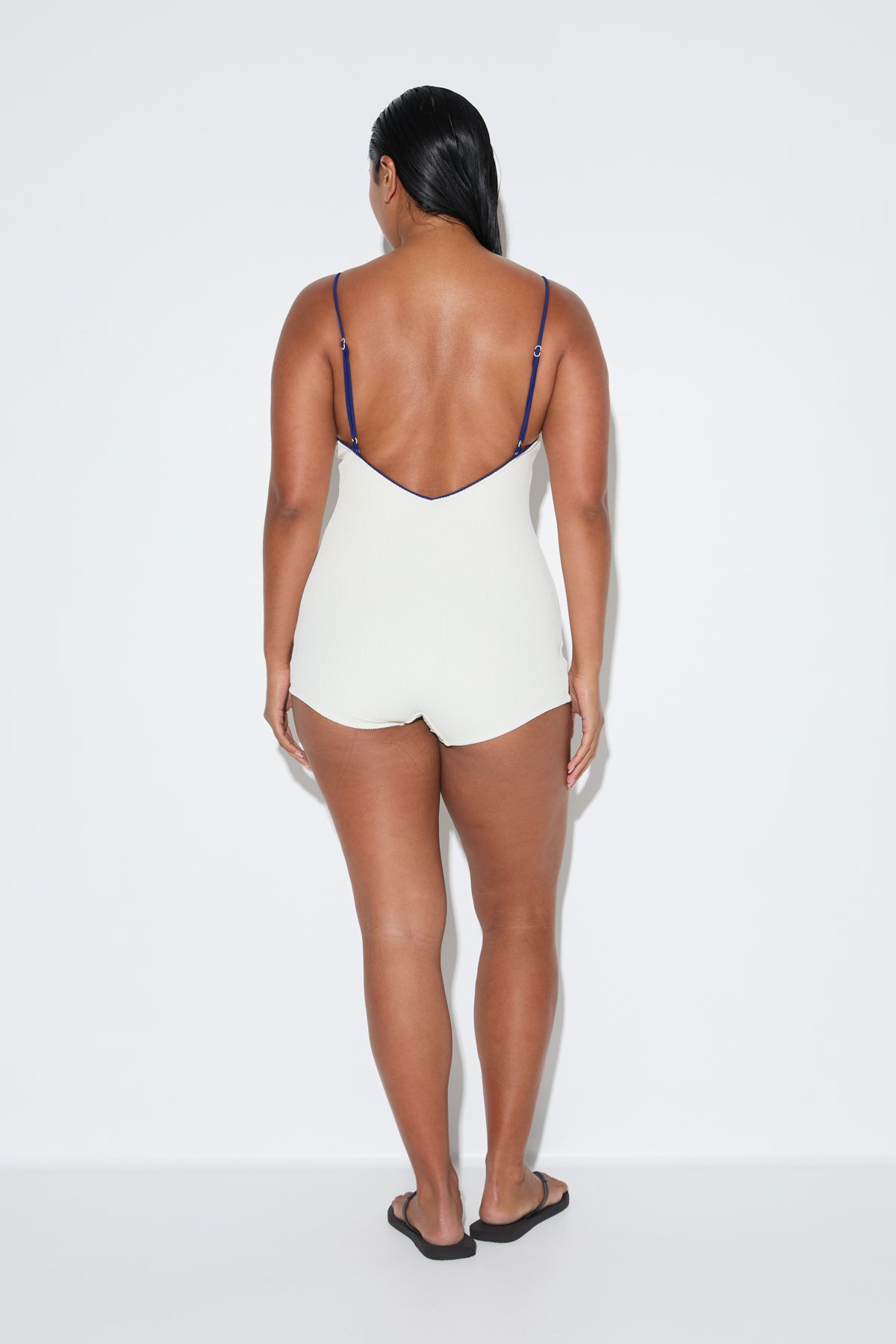 Crinkle Bodysuit - Coconut