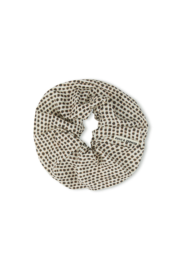 Large Cotton Silk Scrunchie - Natural Spot