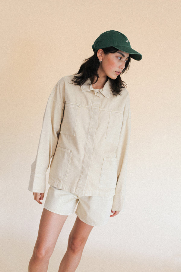 Recycled Cotton Utility Short - Camel