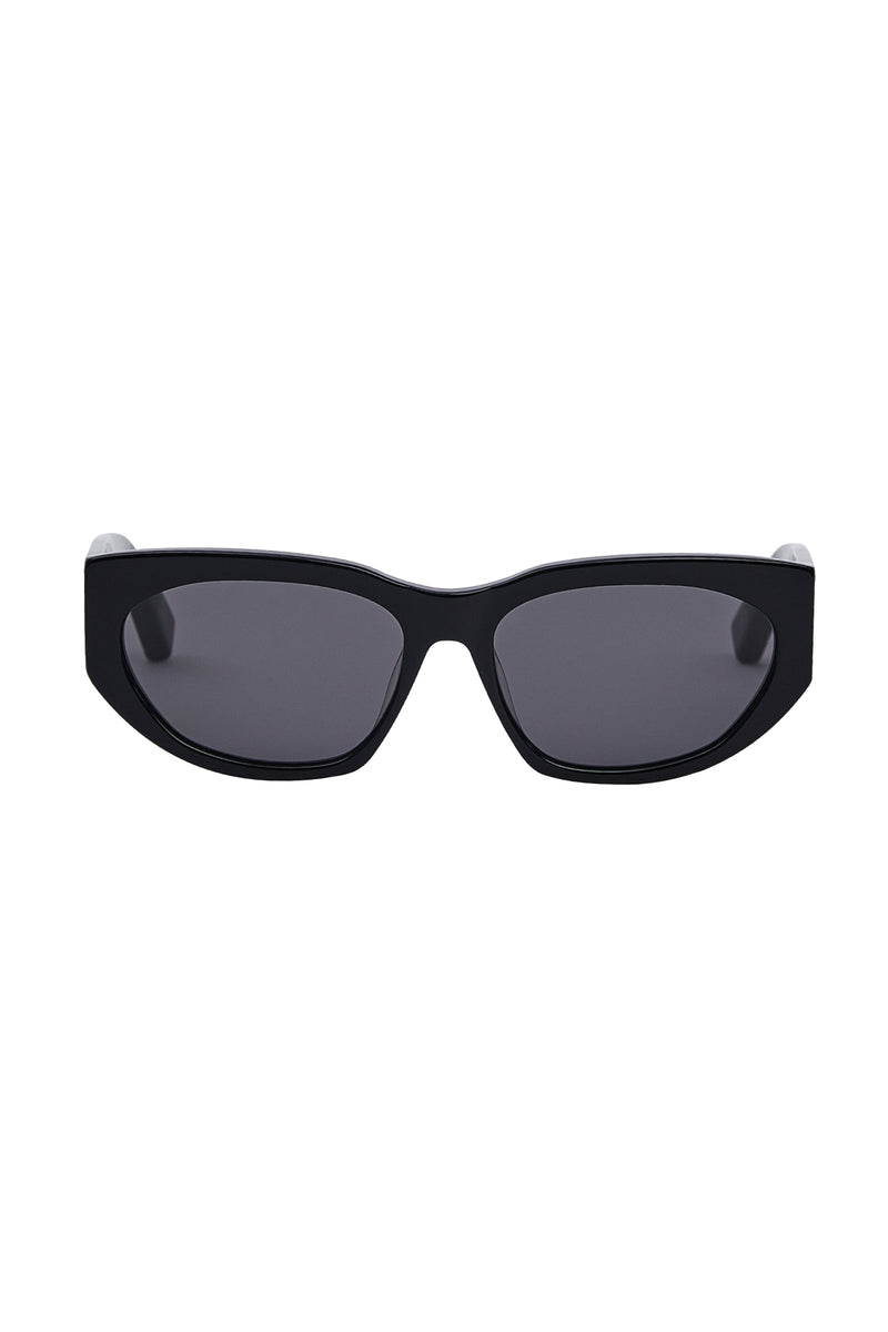 Zulu & Zephyr x Local Supply Oval Sunglasses Black