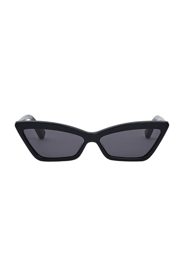 Zulu & Zephyr x Local Supply - Slim Cat Eye Sunglasses - Black