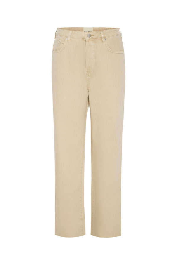The High Rise Straight Leg Jean - Washed Natural