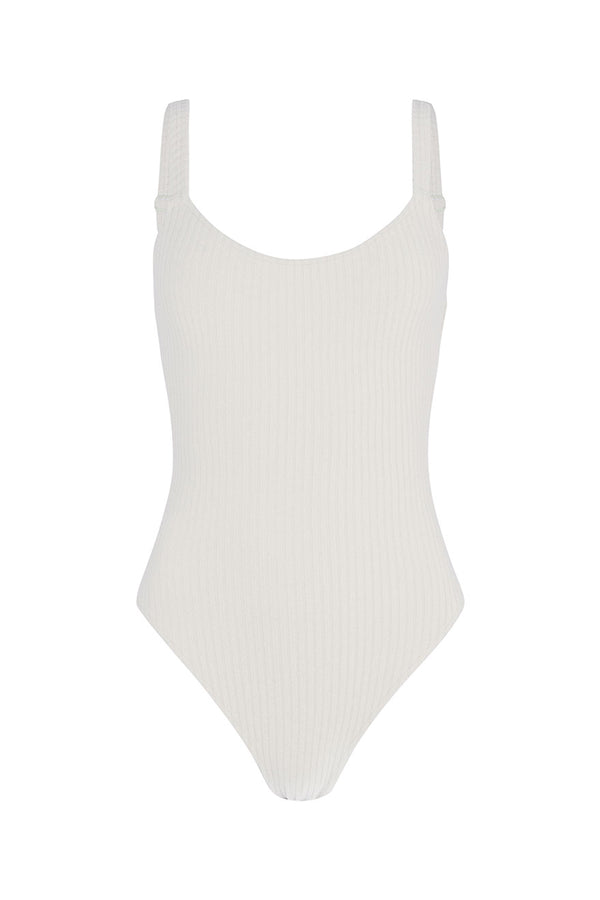 Cord Towelling One Piece - Ivory