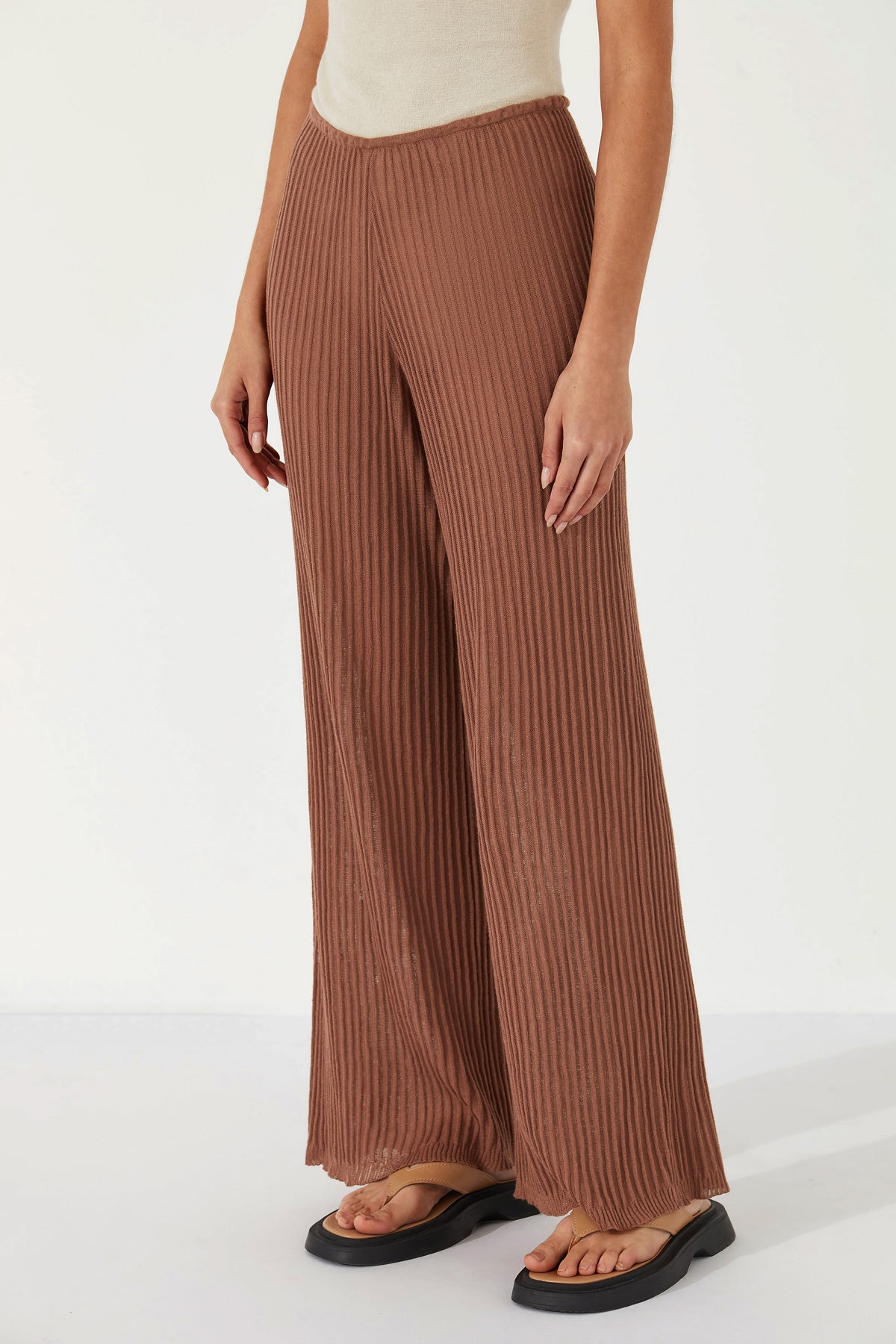 Ribbed Knit Pant - Earth – Zulu & Zephyr