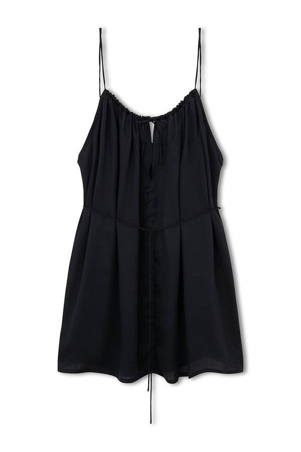 Black Lenzing Tencel Mini Dress